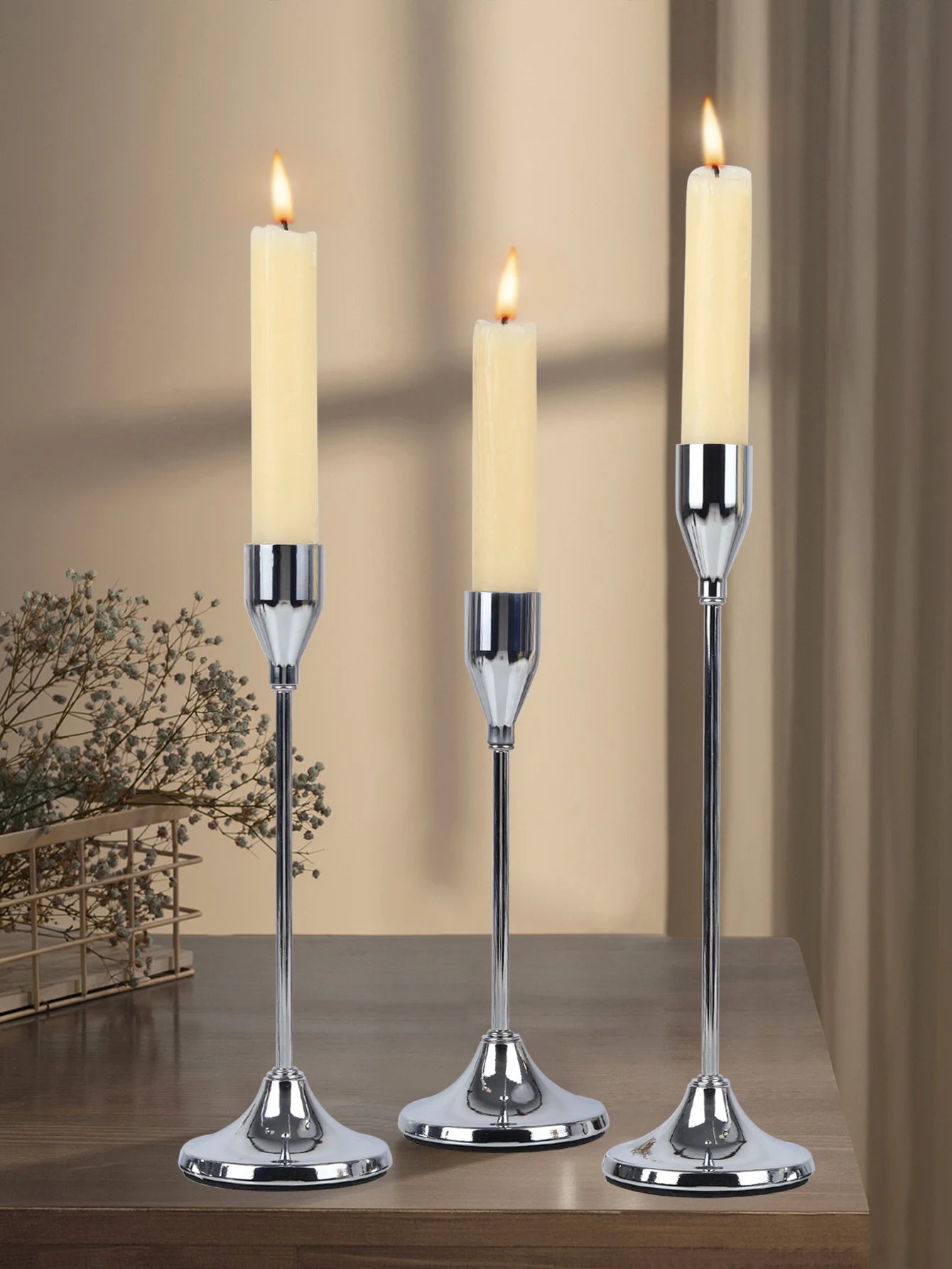 Candlesticks - 3 pcs