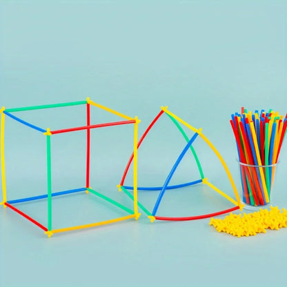 Straw construction toys